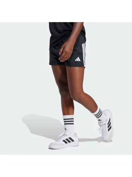 Pruhované kraťasy Adidas bílé