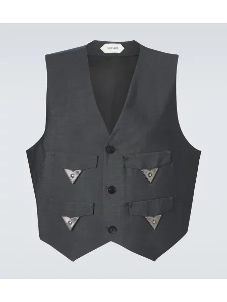 Volneni telovnik Versace siva