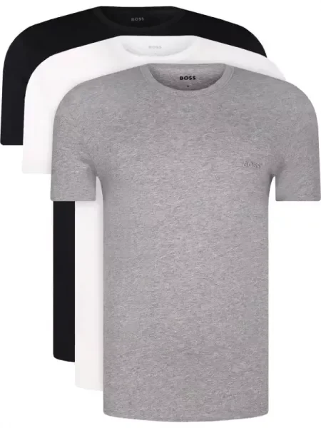 BOSS BLACK 3 db-os póló | Regular Fit fekete