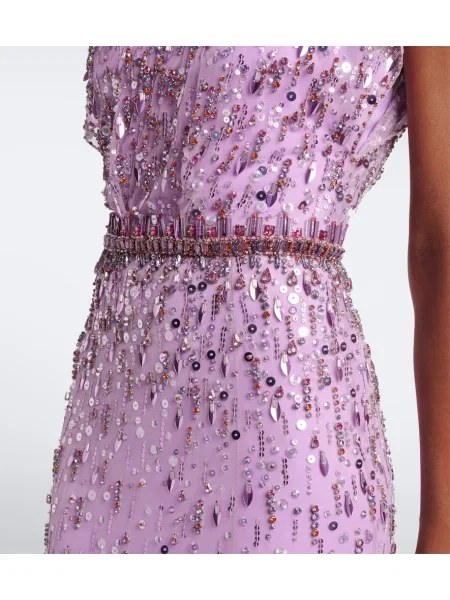 Rochie Jenny Packham din tul violet