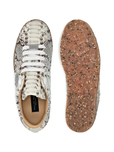 Δερμάτινα sneakers Philipp Plein λευκό