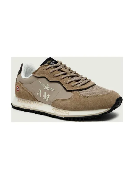 Aeronautica Militare Sneakers | piele întoarsă bej