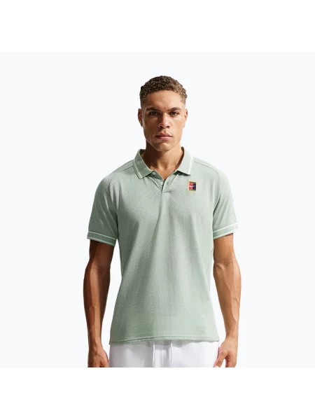 Мъжка тениска/фланелка за тенис Nike Court Heritage Polo steam зелено