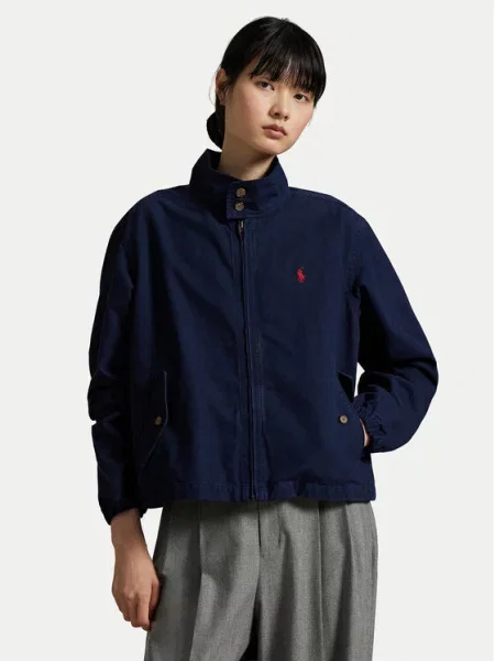 Polo Ralph Lauren Demisezoninė striukė Tamsiai Straight Fit mėlyna
