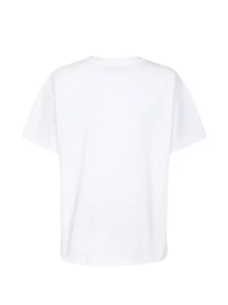 Tricou Gaëlle Paris cu broderie alb