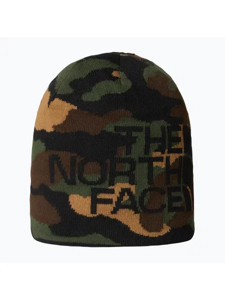 Pánská zimní čepice The North Face Reversible Highline black camo print černý