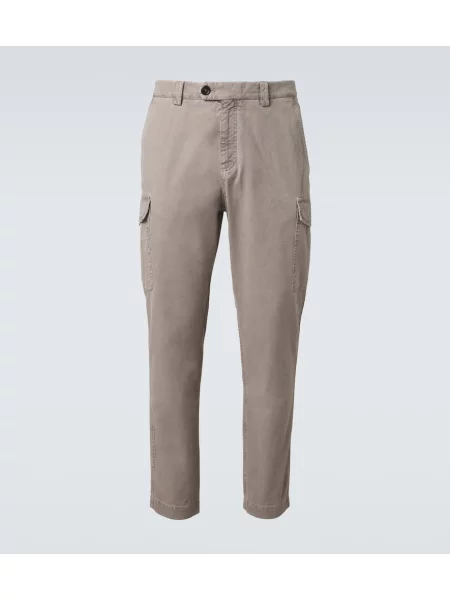 Pantaloni cargo Brunello Cucinelli gri