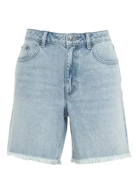 Pantaloni scurți din denim Michael Michael Kors cu paiete până la genunchi de costum albastru