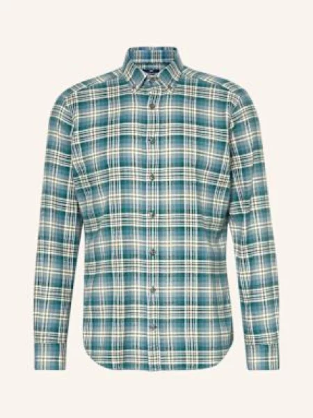 Strokesman's Flanelová Košile Regular Fit zelená/ modrá béžová