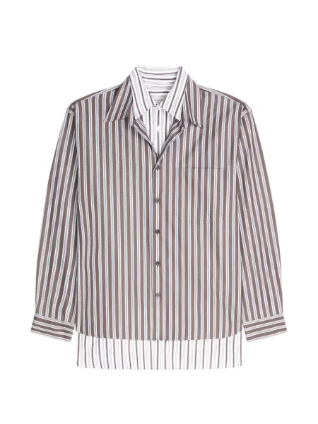 Cămașă Dries Van Noten maro