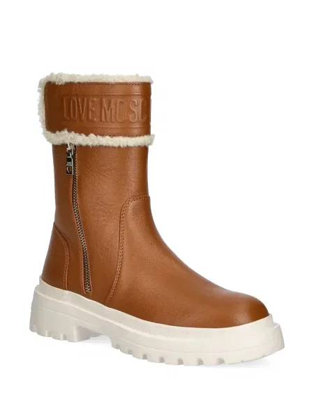 Botine Love Moschino maro