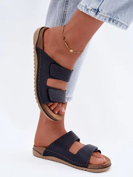 Papuci Inblu din piele