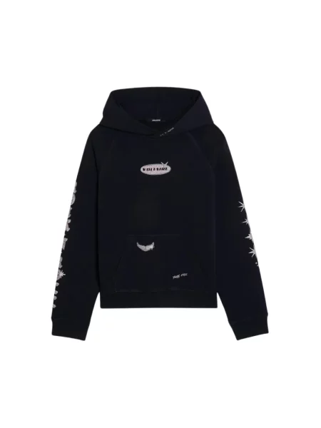 Bluza z kapturem Zadig & Voltaire niebieska