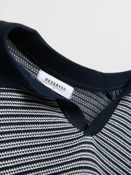 Поло Reserved синее