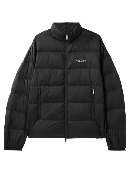 Armani Exchange geacă de puf bleumarin de iarnă albastru
