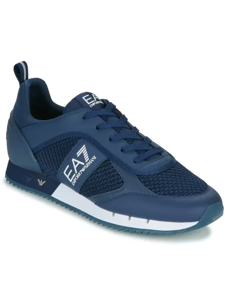 Emporio Armani fekete-fehér cipő fekete-fehér csipkével tengerész / cipő Black & White Laces fehér