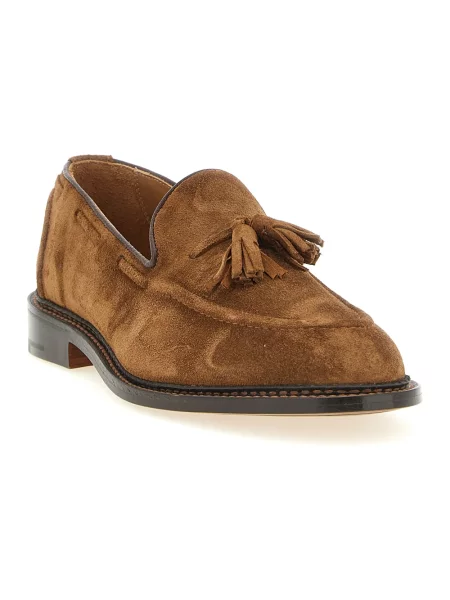 Półbuty Tricker's zamszowe brązowe