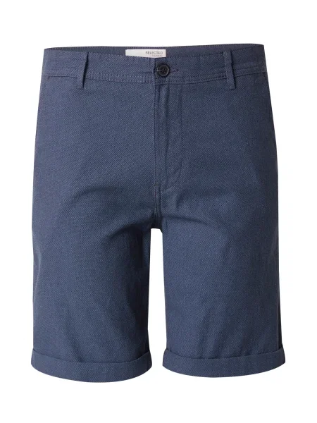 SELECTED Chino kalhoty SLHLUTON marine / safírová modrá