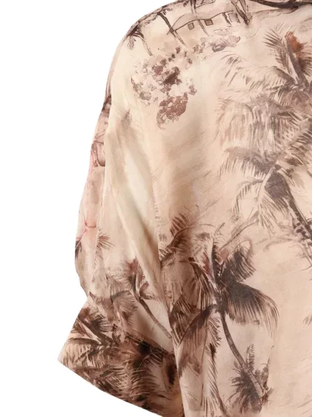 Geacă Shirtaporter cu imagine cu imprimeu tropical