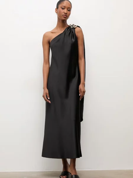 Answear.LAB rochie asimetrică negru