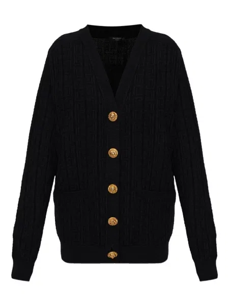 Pulover Balmain de lână negru