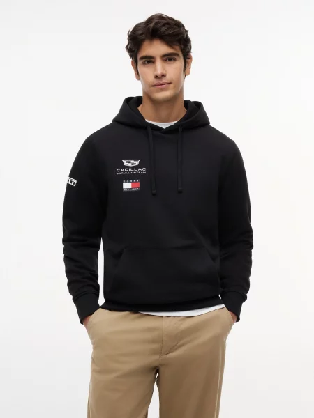 TOMMY HILFIGER Mikina čierna biela
