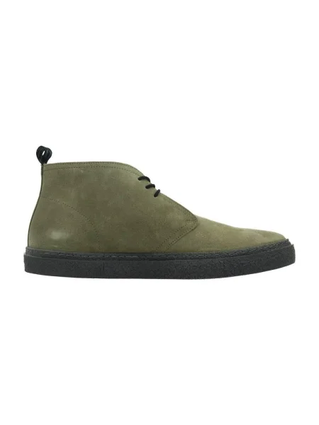 Pantofi Fred Perry din piele de căprioară verde