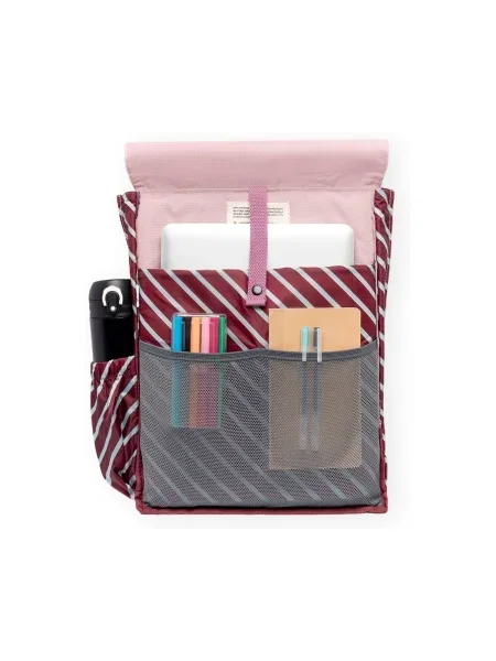 Pruhovaná kabelka Lefrik fialová