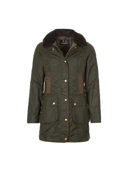 Kroj regular fit kurtka funkcyjna z czystej bawełny Barbour oliwkowa