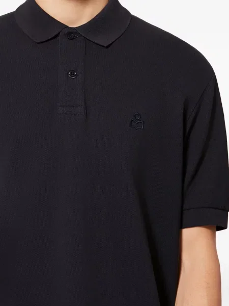 Polo Isabel Marant cu broderie albastru
