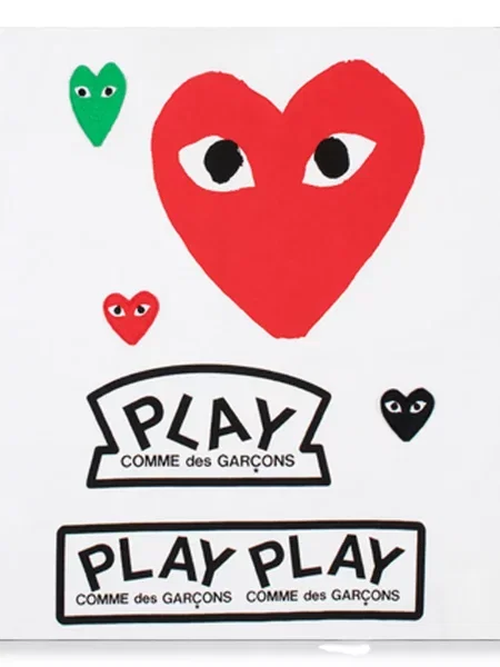 Tricou Comme Des Garçons cu imagine alb