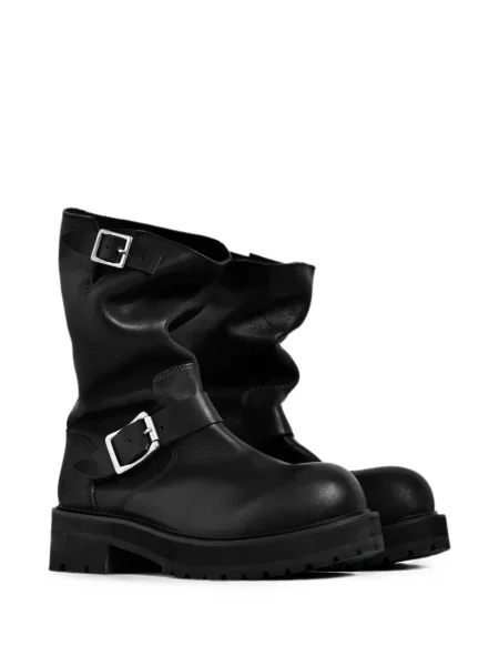 Botine Filth din piele negru