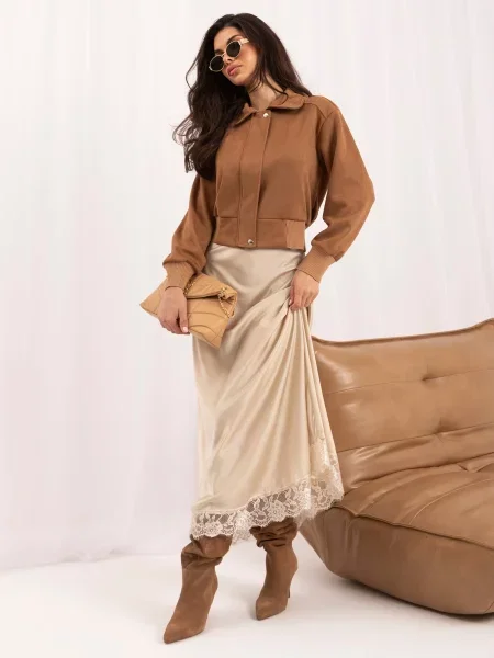 Jakna Italy Moda smeđa