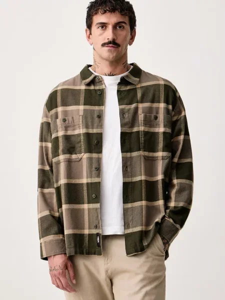 Vans cămașă pentru bărbați din verde