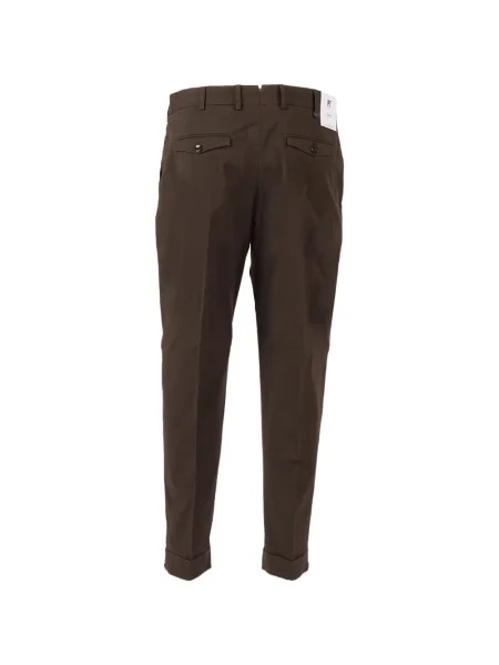 Pantaloni Pt Torino plisate maro