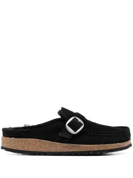 Sandale Birkenstock din piele de căprioară negru