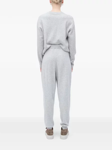 Pantaloni Boss alergare cu cordon gri