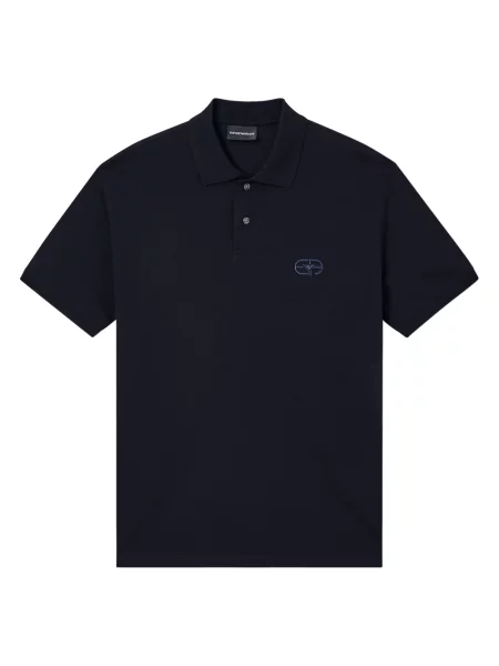 Koszulka polo Emporio Armani niebieska