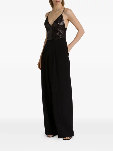 Top Alberta Ferretti cu paiete negru