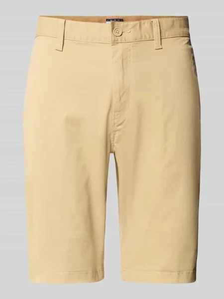 Szorty chinosy o kroju slim fit z mieszanki bawełny model ‘SCANTON’ Tommy Jeans beżowe
