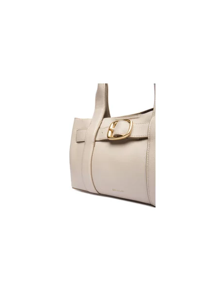 Calvin Klein Ročna torba Buckle Mini Tote With Strap bež