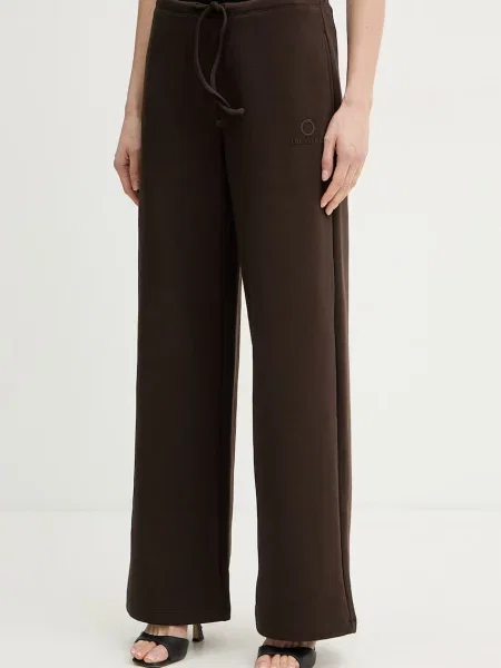 Trussardi spodnie dresowe brązowe