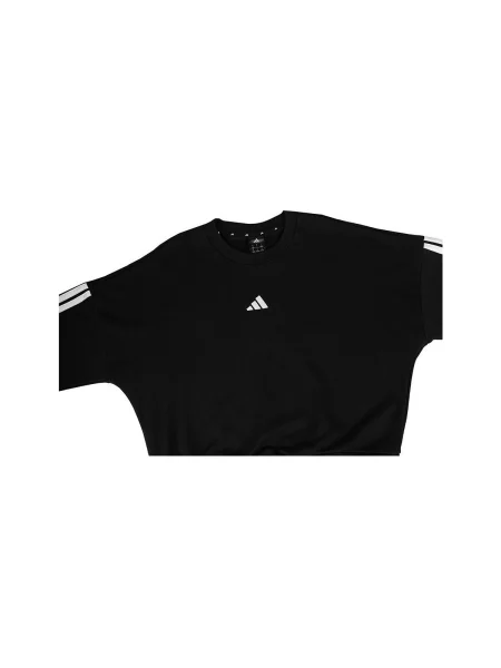 Adidas felső Essentials női nyomott mintás fekete
