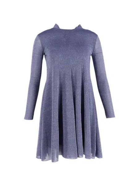 Długa mała sukienka maxi Max Mara garniturowa niebieska