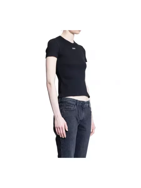 Top Off-white z logo biały