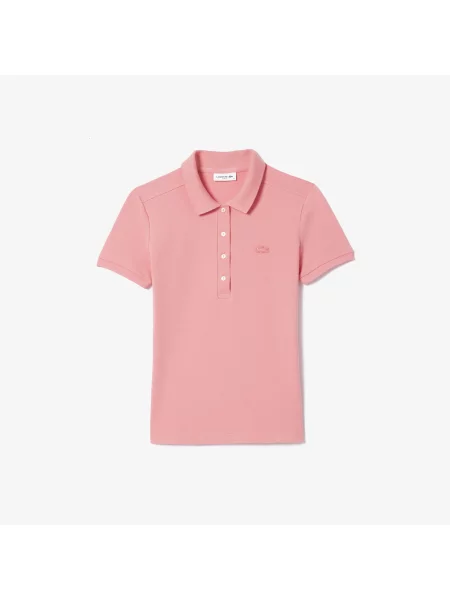 Lacoste поло Slim Fit рожеве