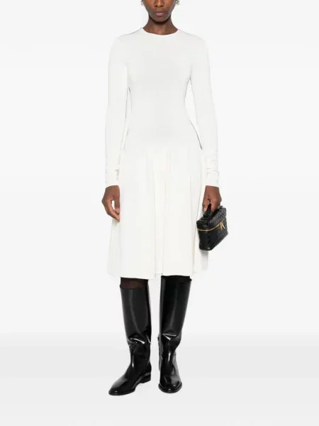 Rochie midi Toteme tricotate alb