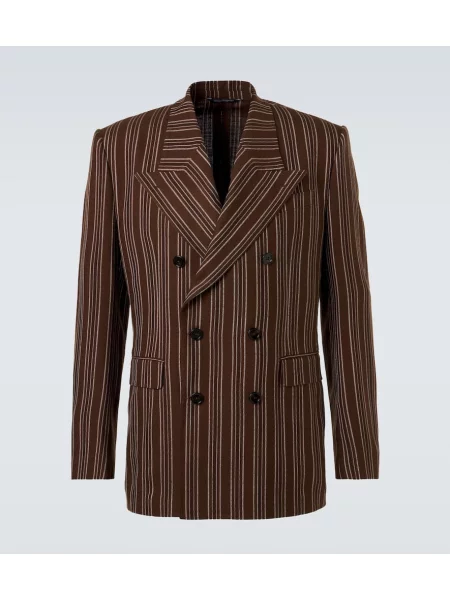 Blazer Dolce&gabbana s črtami rjava