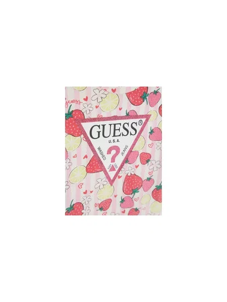 Guess Marškinėliai Regular Fit rožinė