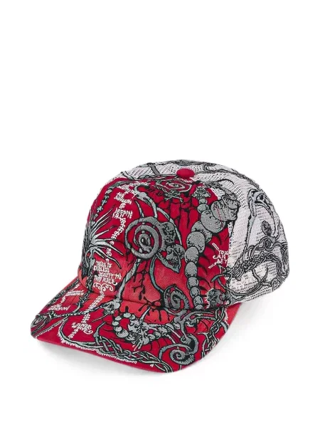 Șapcă Supreme cu broderie plasă roșu